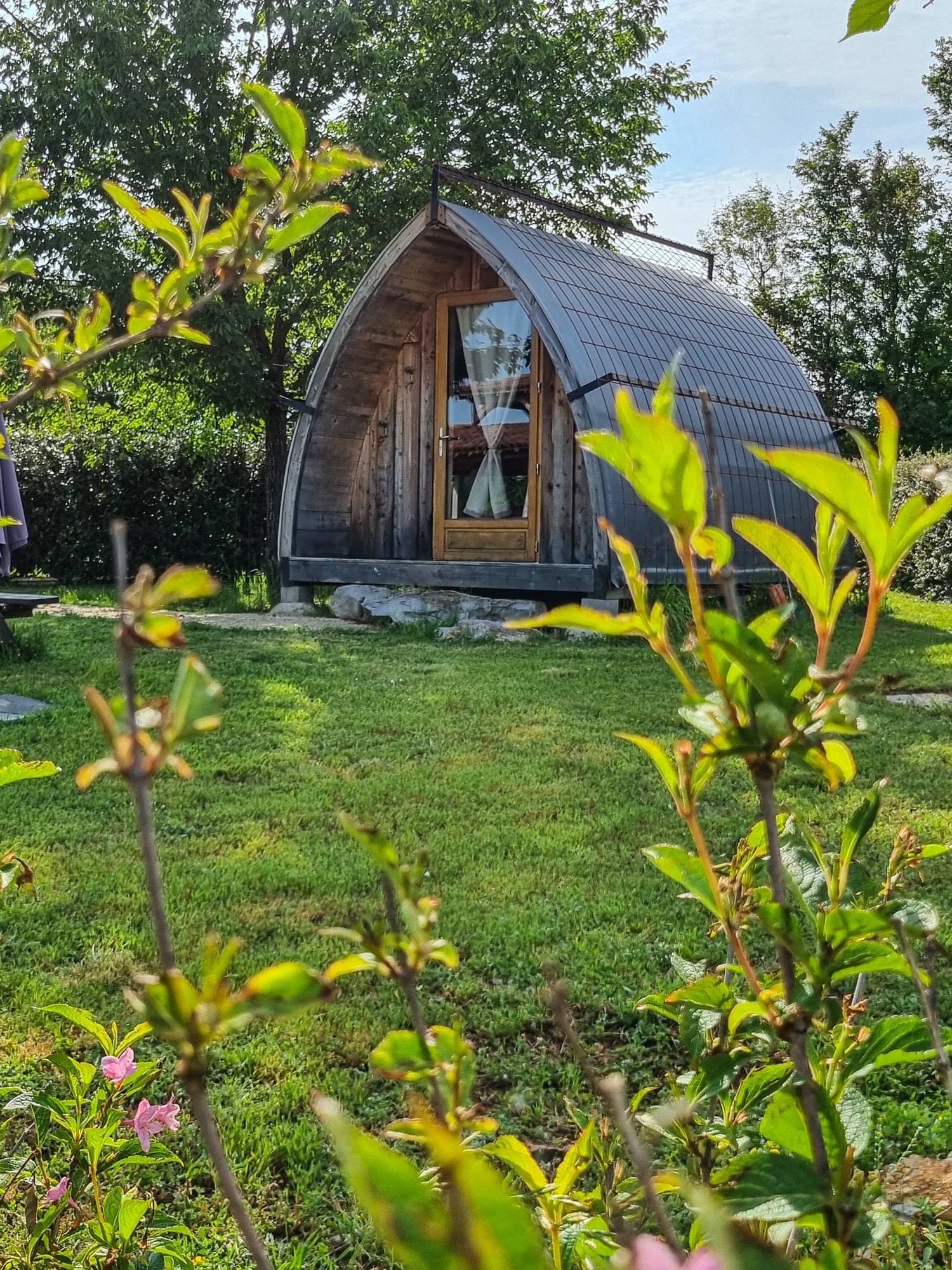 Les logements en bois du camping
